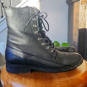 Frye combat boot